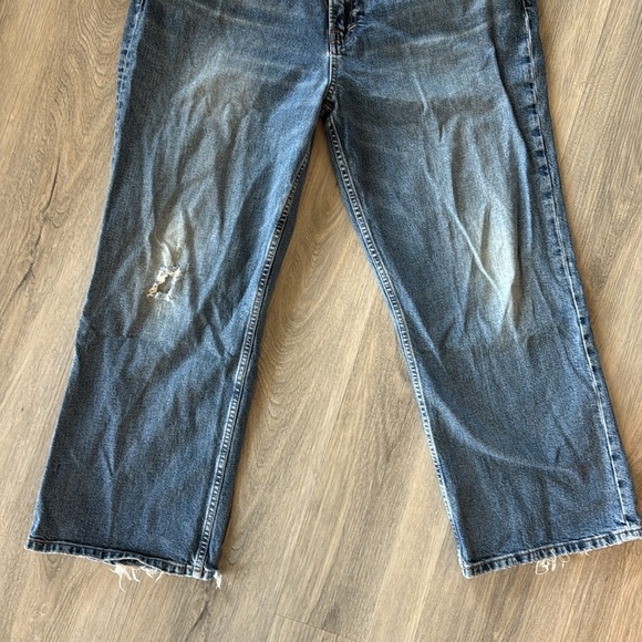 Bluenotes cropped denim straight leg blue jeans size 31 / 12 - Picture 3 of 13